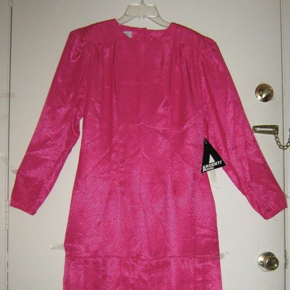 Vintage Argenti Pure Pink Dress Sz 10